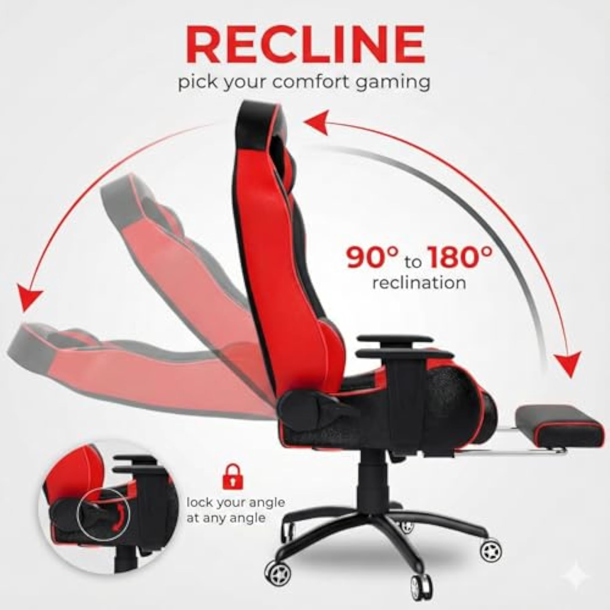 Gold Series Ergonomic Chair with Footrest